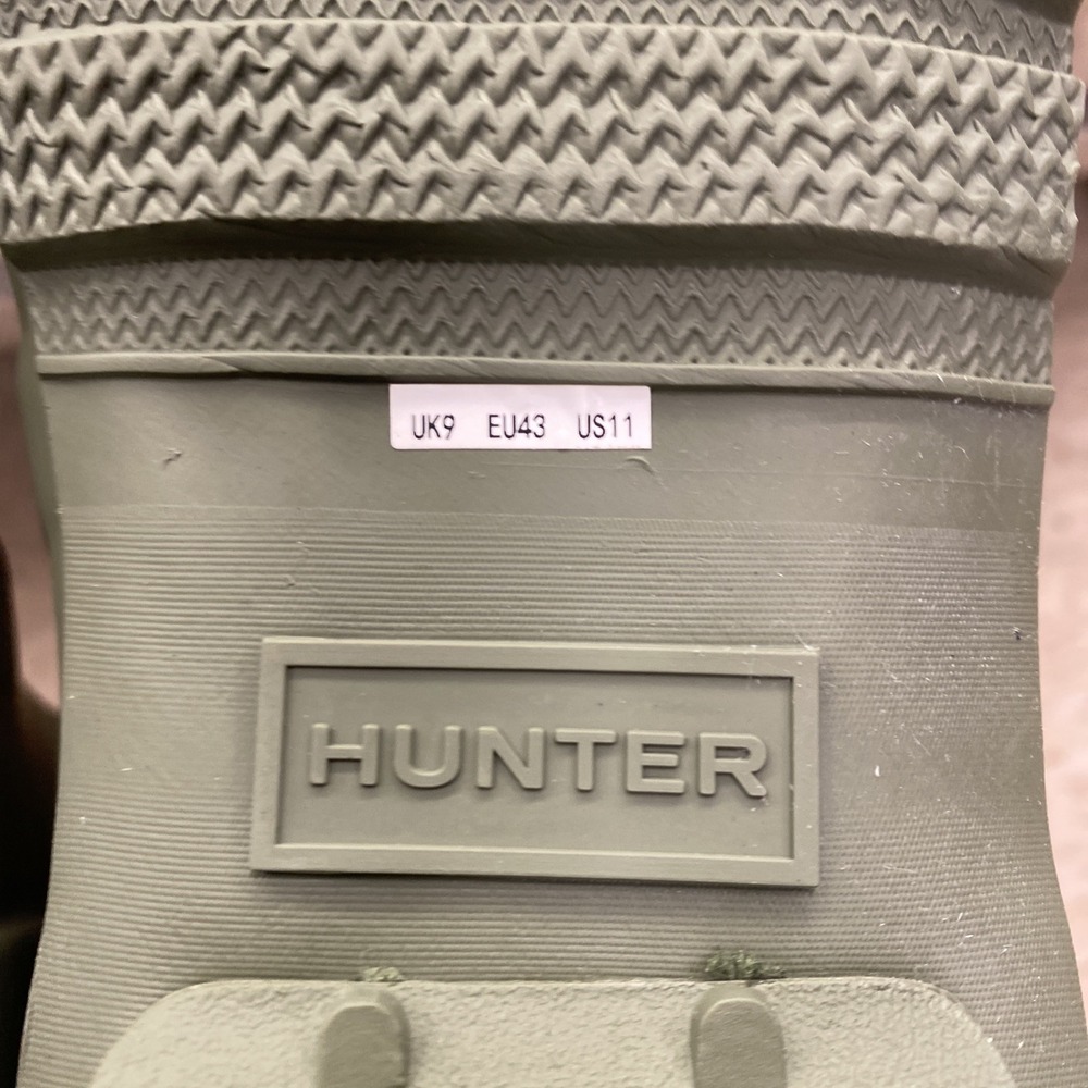 Hunter Boots Womens Size 11 US Green Original Play Tall Rain Waterproof Natural - Picture 13 of 14